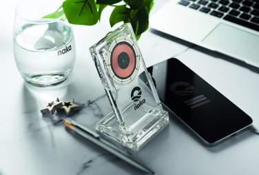 Logotrade promotional item image of: Acrylic wireless charger 15W